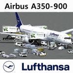 FS2004 Lufthansa Airbus A350-900 AGS-G4e.
